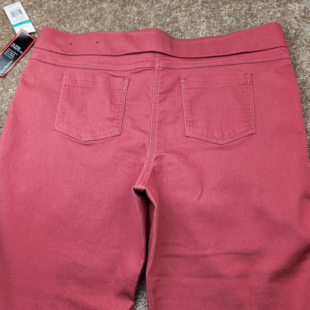 Kim Rogers Super Stretch Pull On Pants Womens 16 Shadey Rose Pink 990XG43KR New - Picture 8 of 8